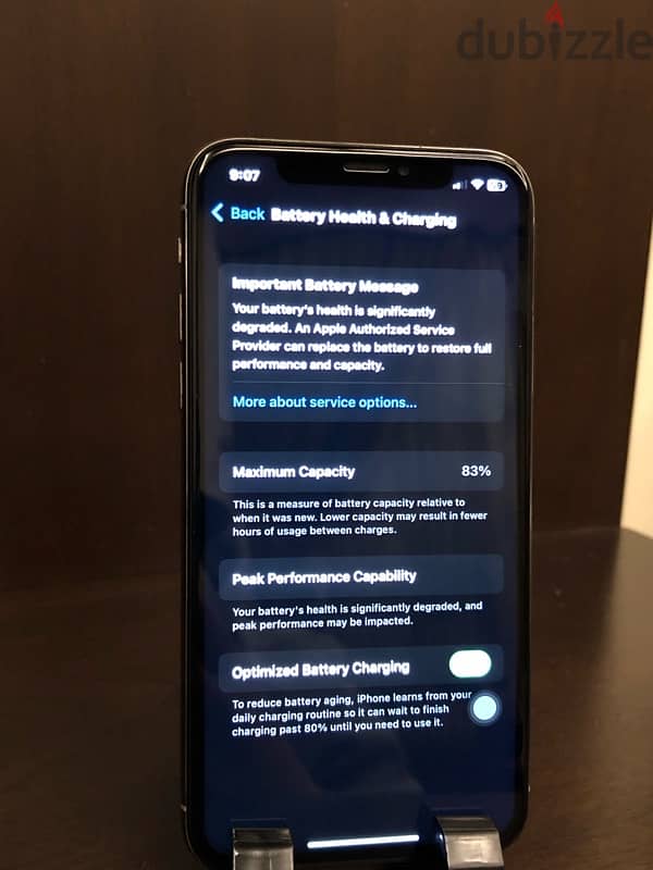 iphone x 64 gb battery 83% 0