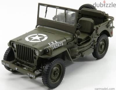 Jeep Willys 1941 diecast car model 1;18.