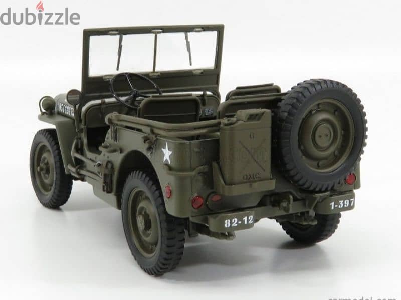 Jeep Willys 1941 diecast car model 1;18. 2