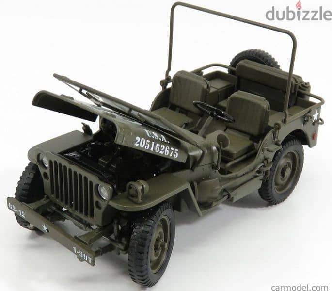 Jeep Willys 1941 diecast car model 1;18. 5