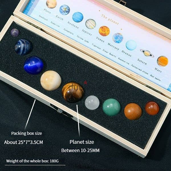 9 planets Solar system Original natural stones 1