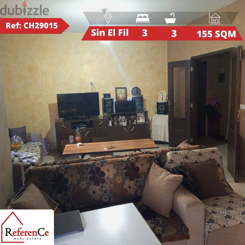 Apartment for sale in Sin El Fil شقة للبيع في سن الفيل 0