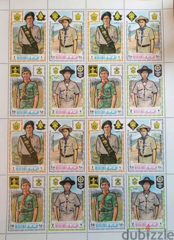 Thematics stamps on boyscouts 0