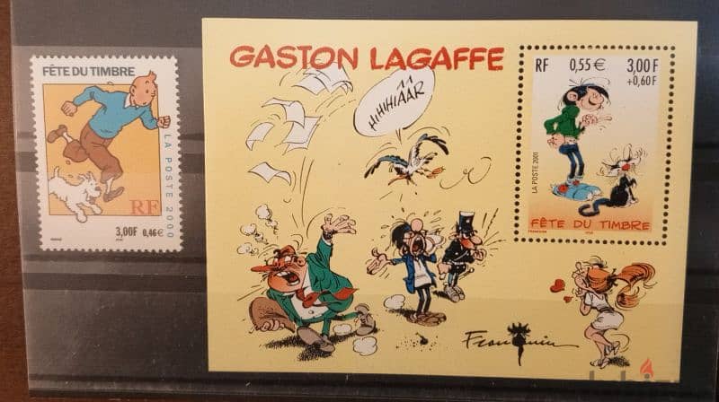 Gaston Lagaffe and Tintin 0