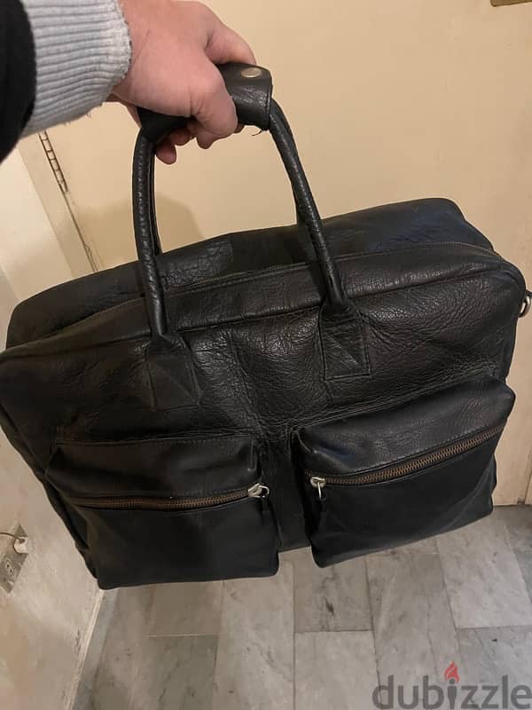 leather bag black brand new 1