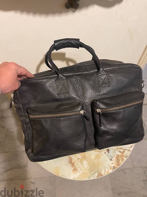 leather bag black brand new 4