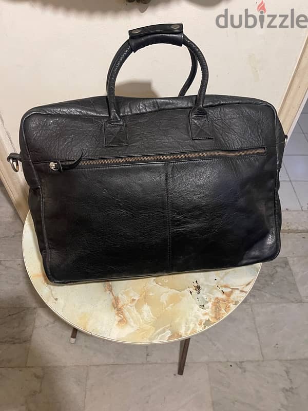 leather bag black brand new 5