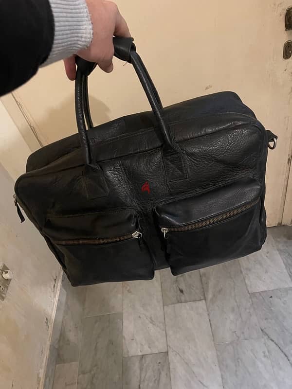 leather bag black brand new 6