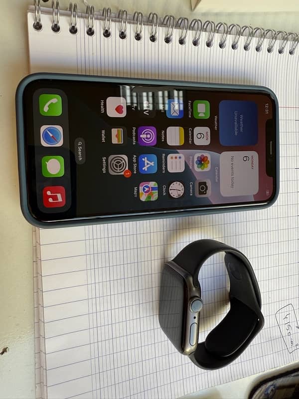 iphone 11 pro 256 gb + apple watch serie 4 40 mm + charger 6