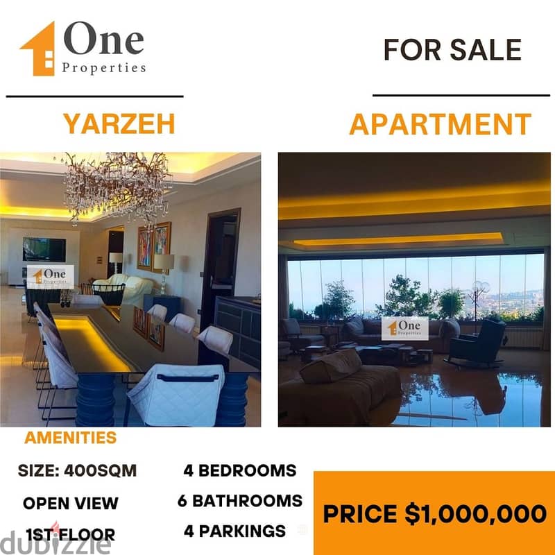 APARTMENT FOR SALE IN YARZEH 0