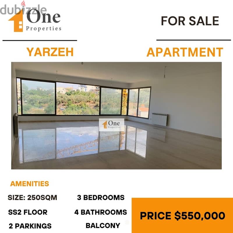 APARTMENT FOR SALE IN YARZEH 0