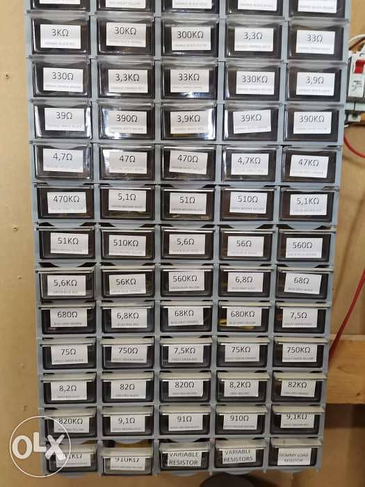 Boxes with resistors and capacitors 1