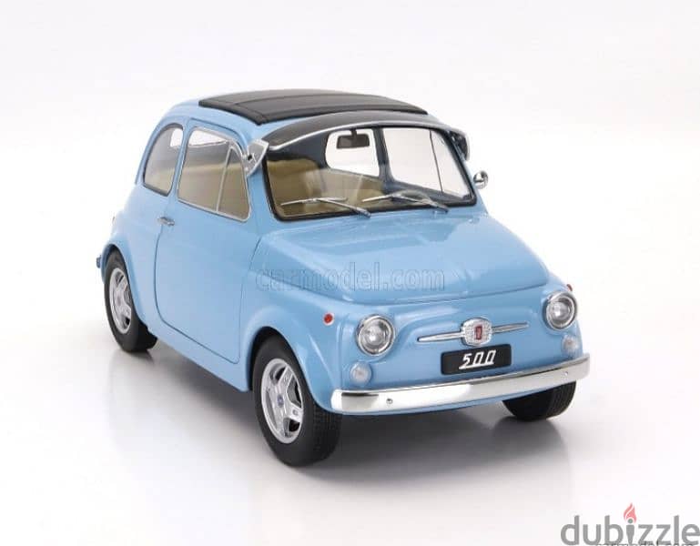 Fiat  500 Custom (Abarth Rims) 1968 diecast car model 1:12 3