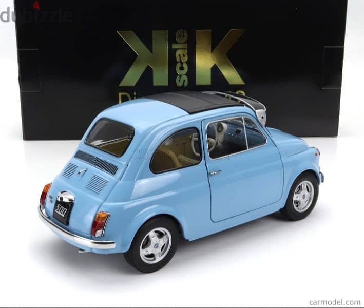 Fiat  500 Custom (Abarth Rims) 1968 diecast car model 1:12 4