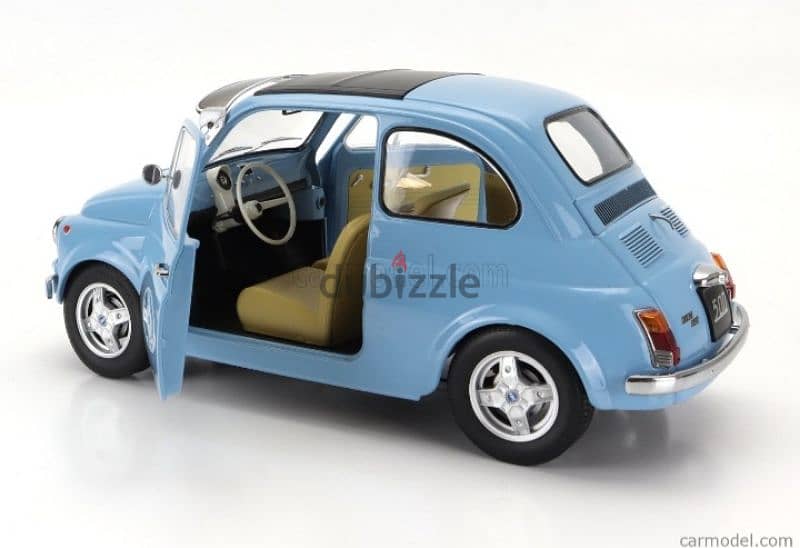 Fiat  500 Custom (Abarth Rims) 1968 diecast car model 1:12 6