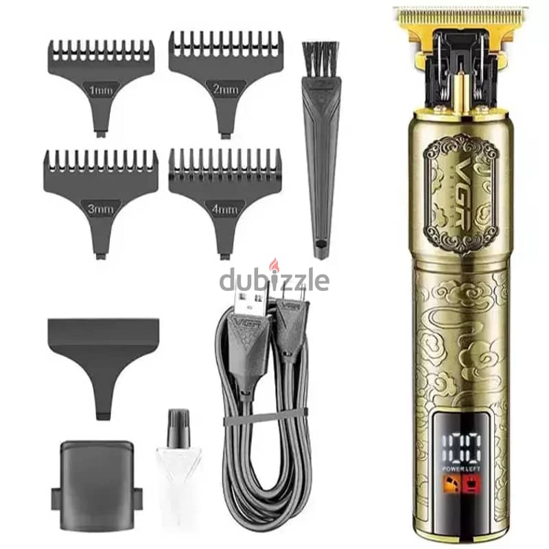 Professional Hair Trimmer with LED Display 5W 1500mAh 6