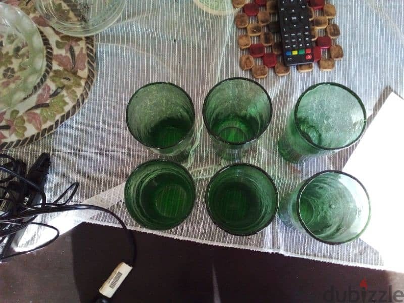 green glass cups 1