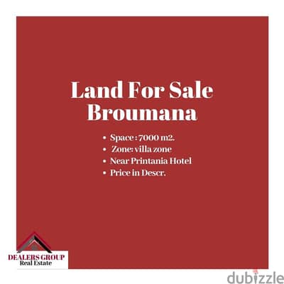 Prime Location Land for sale in Broumana