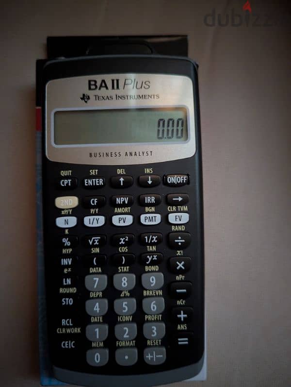 Financial calculator BAII plus 0