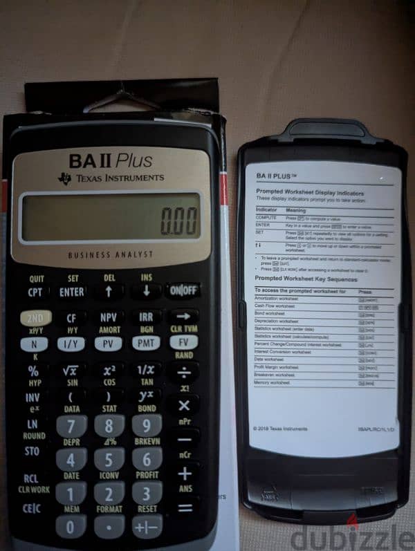 Financial calculator BAII plus 1