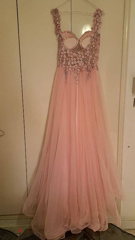 pink wedding dress 0