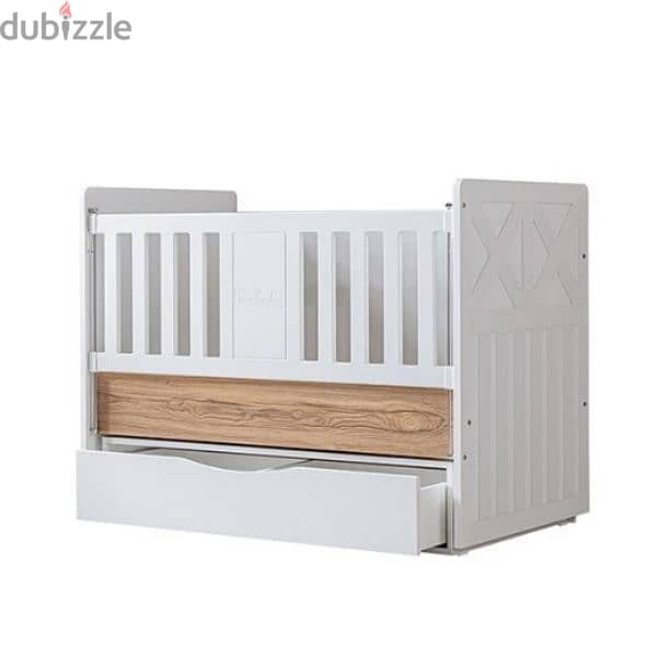 Pierre Cardin Opale Baby Bed, with its mattress 1