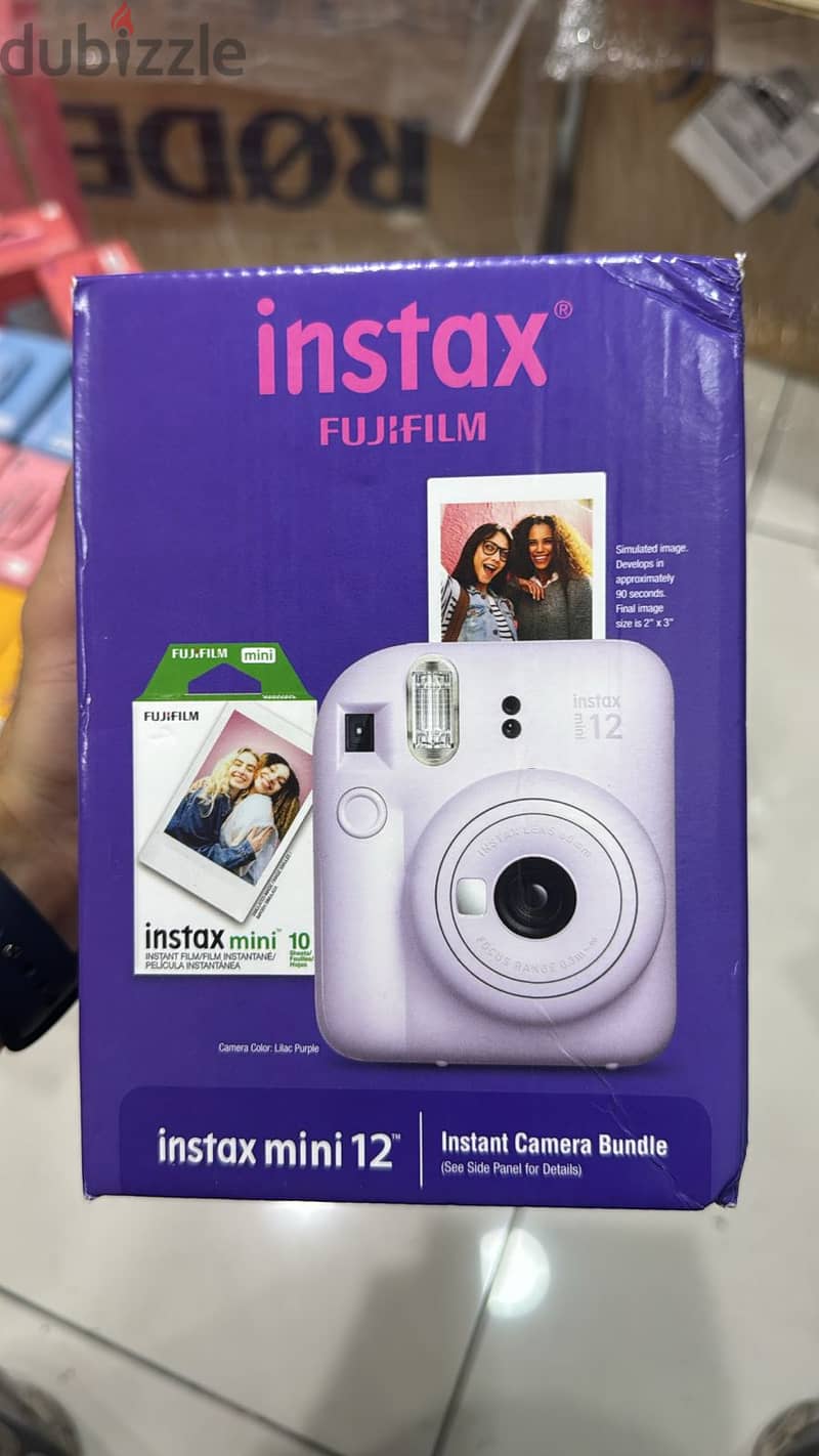 Fujifilm instax mini 12 instant camera bundle lilac purple great & la 0