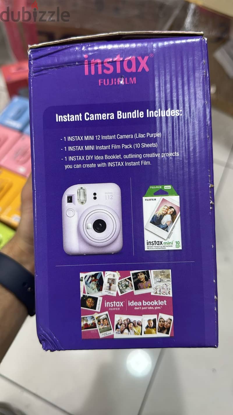 Fujifilm instax mini 12 instant camera bundle lilac purple great & la 1