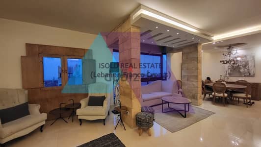 Lux Furnished duplex+Terrace 4 sale in Mtayleb - شقة للبيع في المطيلب