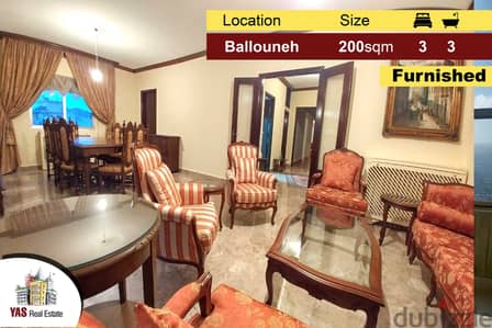 Ballouneh 200m2 | fully furnished | mint condition | catch |