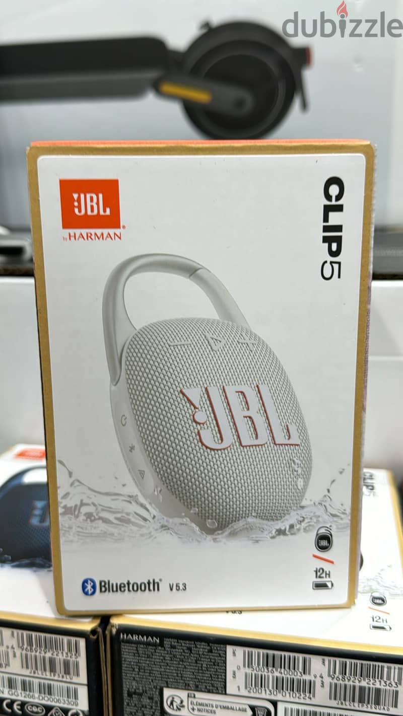 Jbl clip 5 white 0