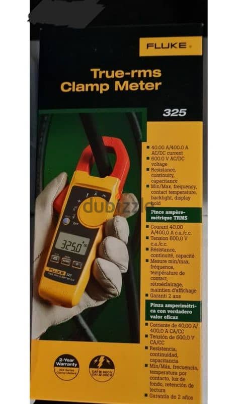 Fluke 325 ac dc clamp 400 amps 0