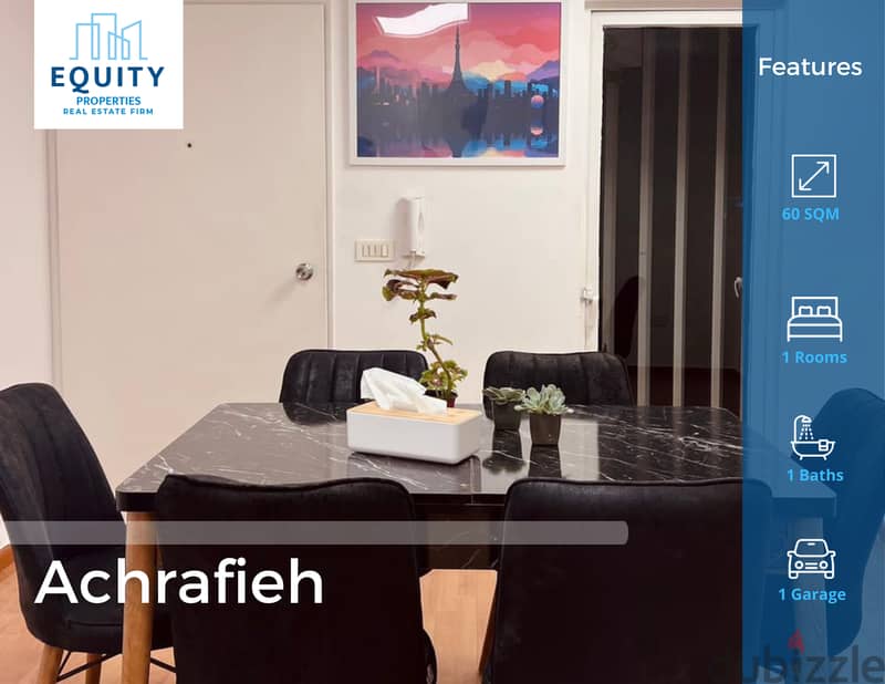 Furnsiehd & Equipped Apartment For Rent In Achrafieh #AA130124 0