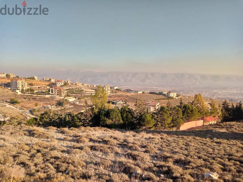 zahle dhour land 1295 sqm for sale panoramic view Ref#6454 0