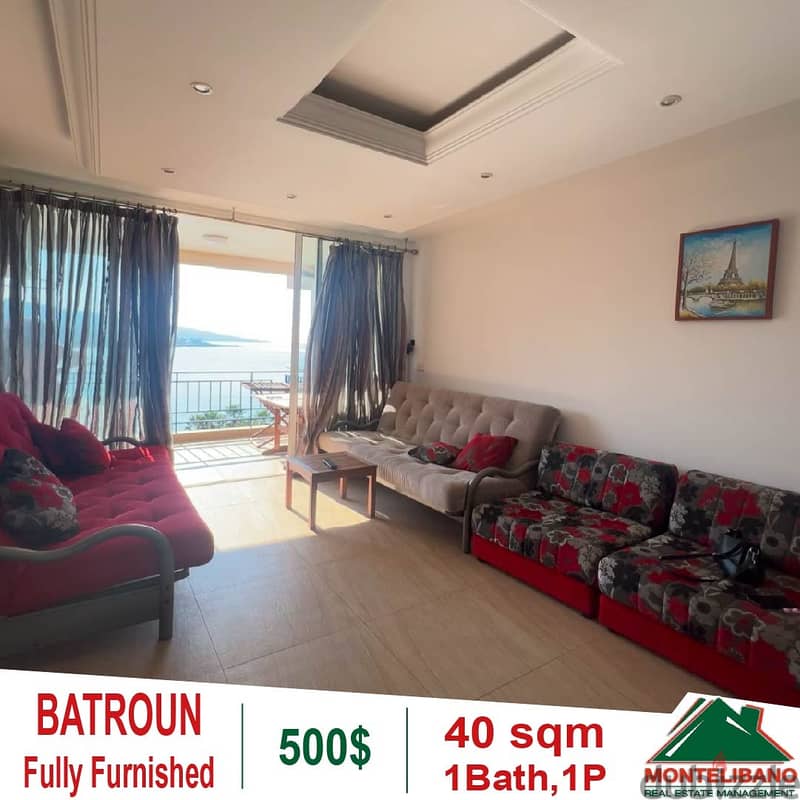 40 sqm fully furnished chalet for rent in Batroun!! 1