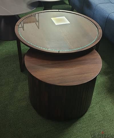 Center table طاولات نصف خشب