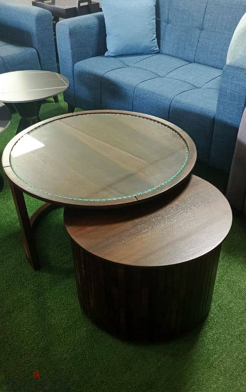 Center table طاولات نصف خشب 1