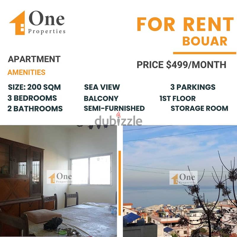 APARTMENT FOR RENT IN BOUAR 0