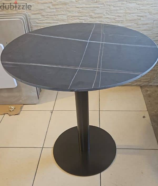 طاولة سيراميك مبروم. ceramic tables 60cm 1