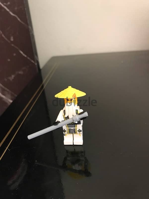 master wu figurine and bike lego 1