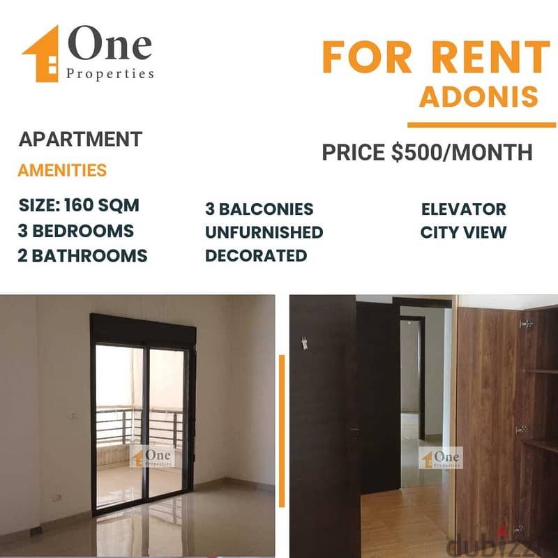 APARTMENT FOR RENT IN ADONIS 0