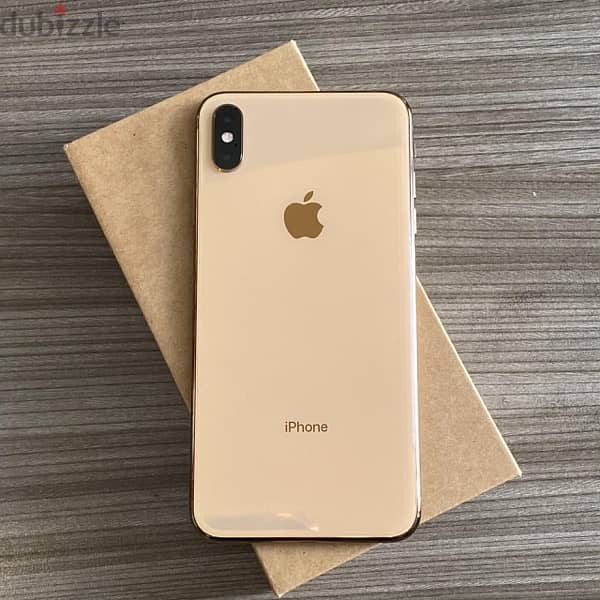 iphone xs max gold 256gb clean phone no face id 0