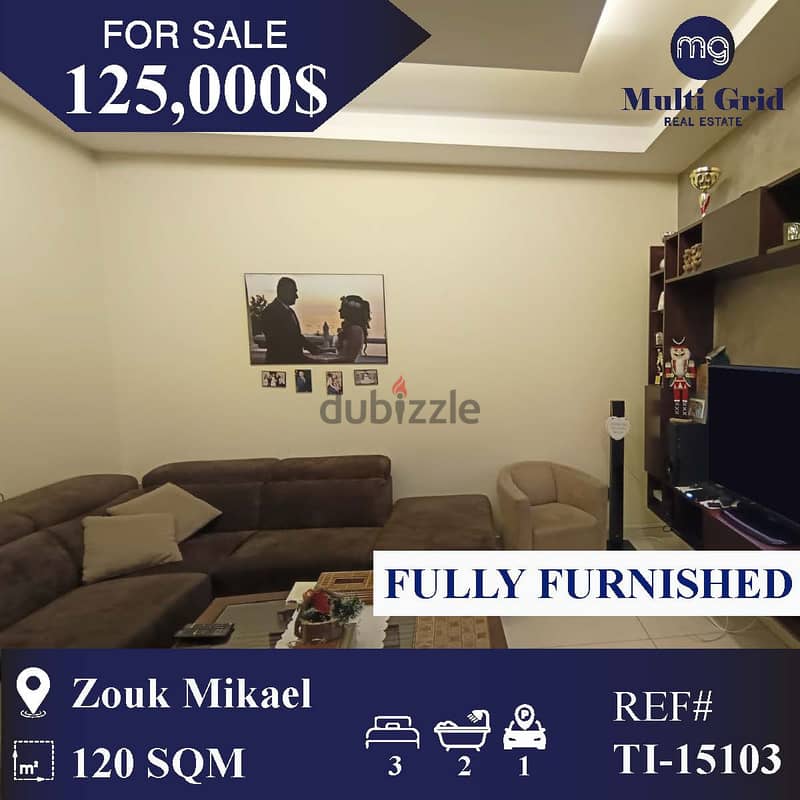 TI-15103 / Apartment for Sale in Zouk Mikael , شقة للبيع في زوق مكايل 0