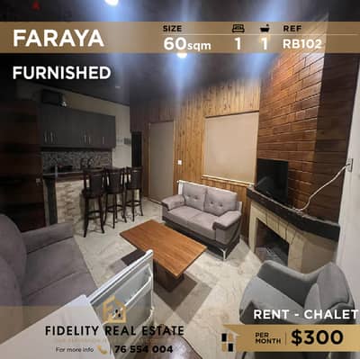 Chalet for rent in Faraya RB102  للإيجار في فاريا شاليه