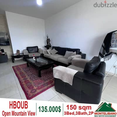 150 sqm apartment for sale in Hboub!!