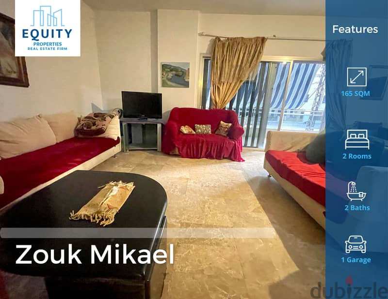 2 Bed Furnsiehd Apartment For Rent In Zouk Mikael شقة للإيجار#RK130326 0