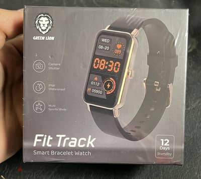 Green lion fit track smart bracelet watch gold+black great & last off