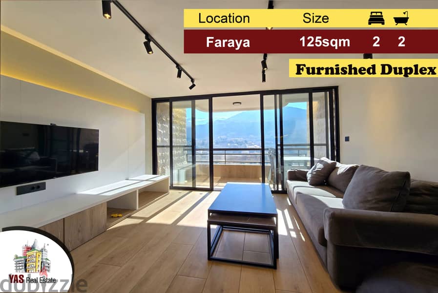 Faraya 125m2 | Furnished | Duplex | Chalet | Prime Location | DA | 0