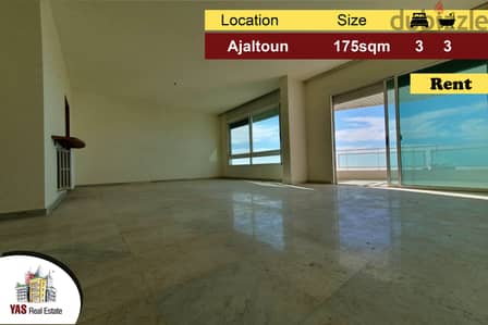 Ajaltoun 175m2 | Rent | Mountain View |Quiet Area | Prime Location|KH