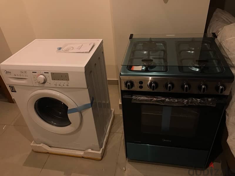 Midea Washing machine and Midea Gaz Cooker 0